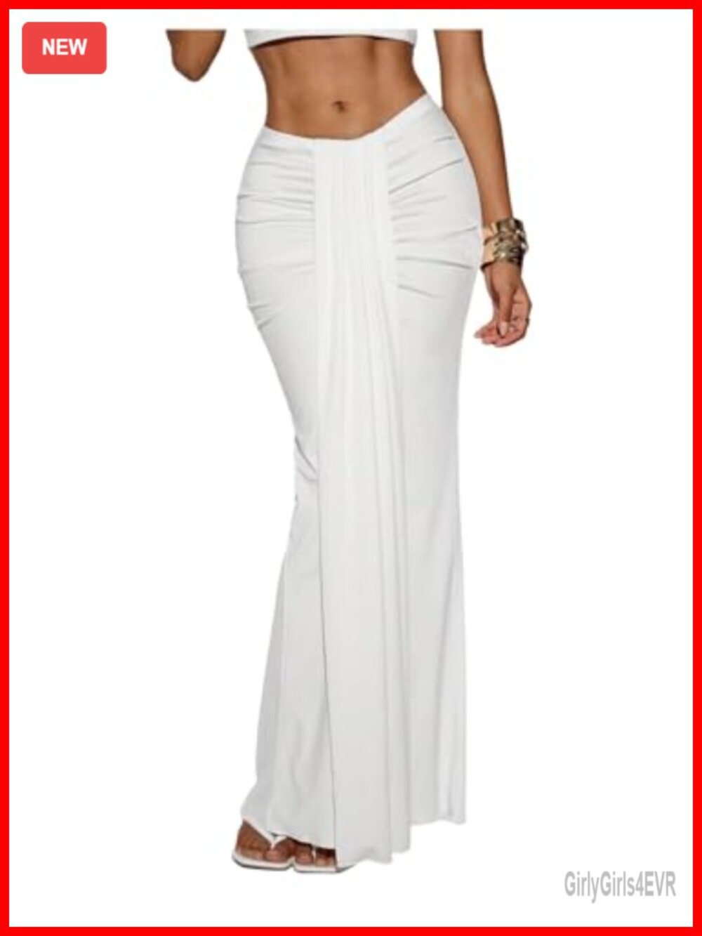 Long Maxi Skirt Ruched Bodycon Low Waist Floor Length Formal Evening